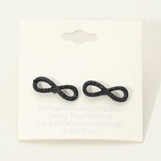 Crystal Infinity Stud Earrings