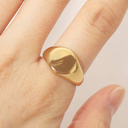 Stainless Steel Classic Signet Ring