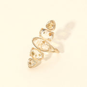 Bold Abstract Stone Accent Ring