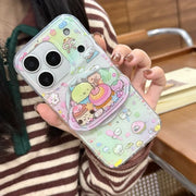 Korea Comic Cute Cartoon Animal Magsafe Wireless Charge Case For iPhone