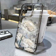 Lotus Flower Transparent Phone Case For iPhone