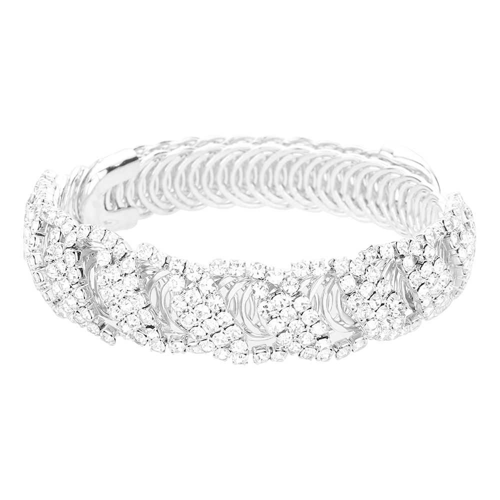 Trendy CZ Stone Pave Evening Bracelet