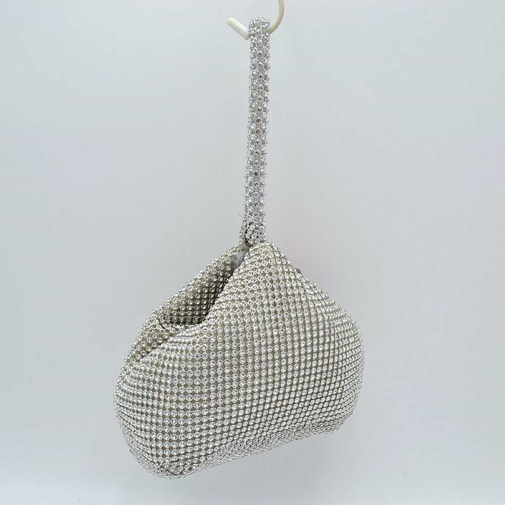 Chic Rhinestone Bling Wristlet Evening Bag
