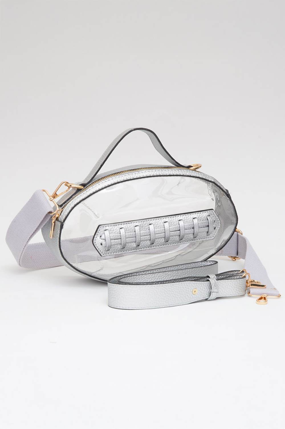 Foot Ball Shape Transparent Clear Stadium Bag