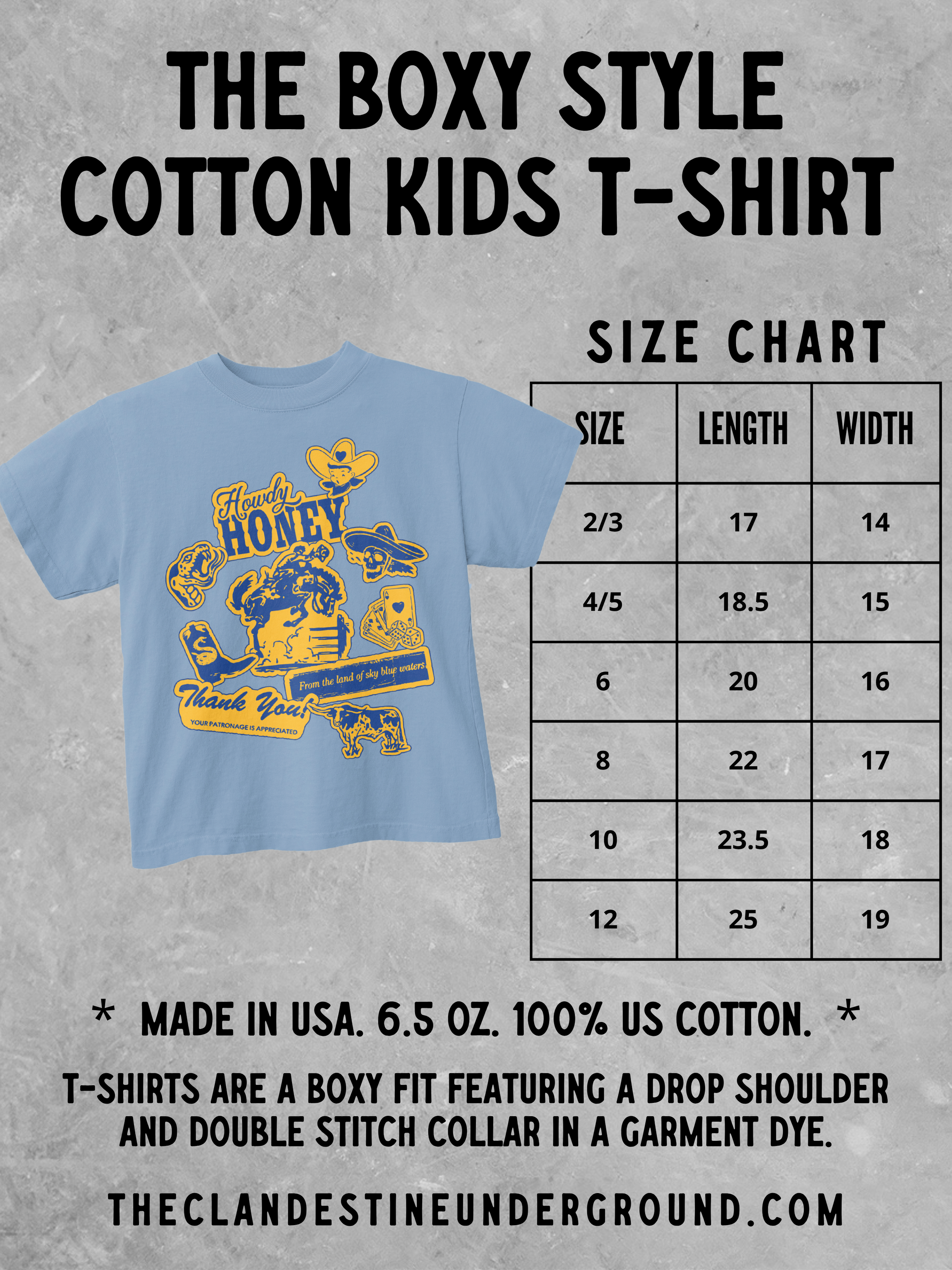 Underground Original Design: * KIDS * Anchovy Little Fish, Summer Kids Boxy T-Shirt