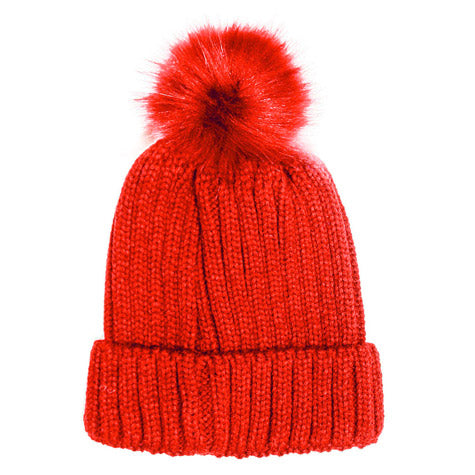 Soft Cozy Cable Knit Pom Pom Beanie Hat