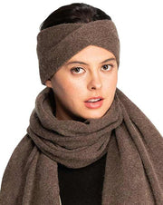 C.C Soft Recycled Fine Yarn Cuff Headwrap Earmuffs