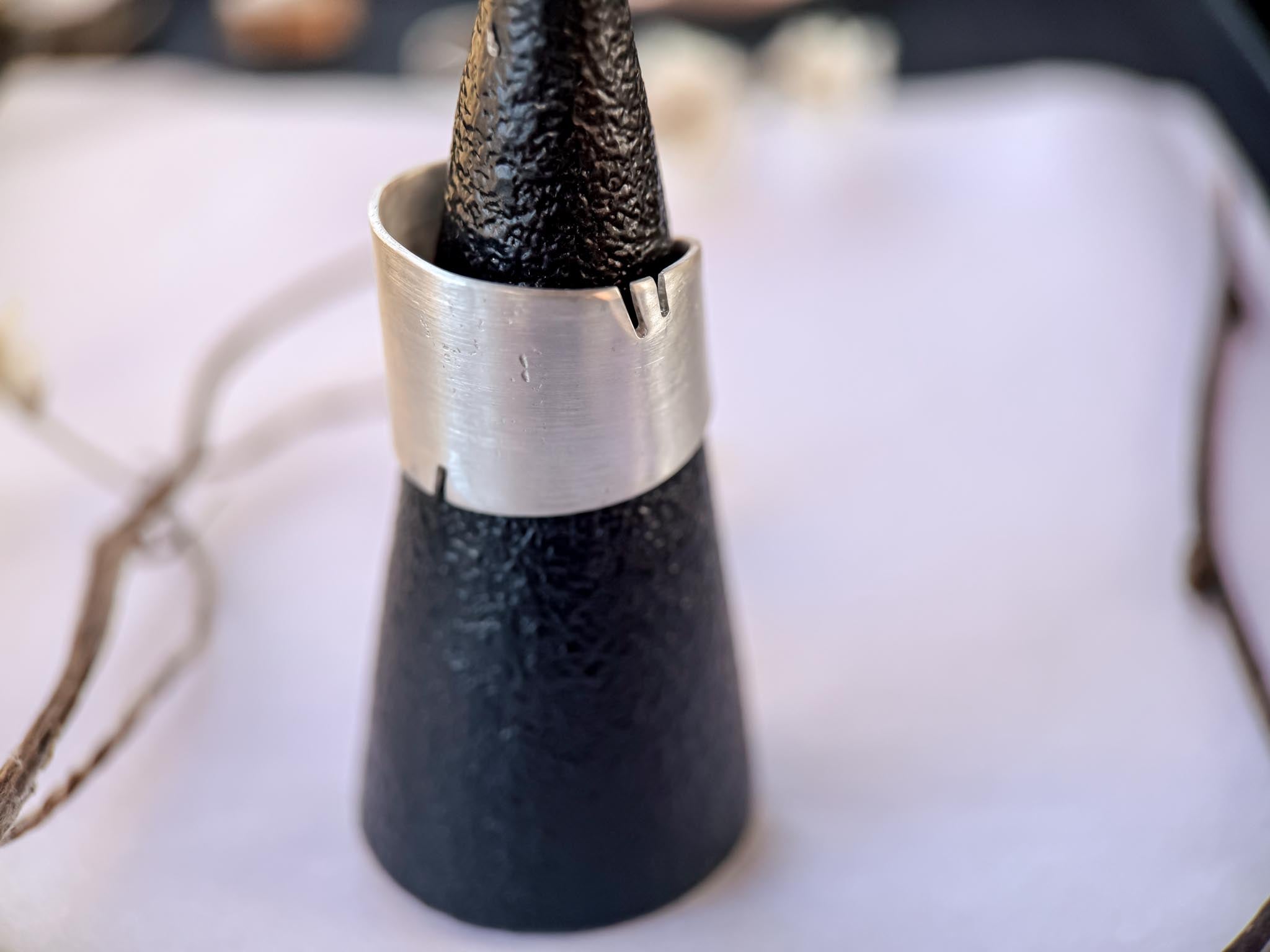 Sterling Silver Feather Ring Shank | Stand Collection | Semi-Customizable