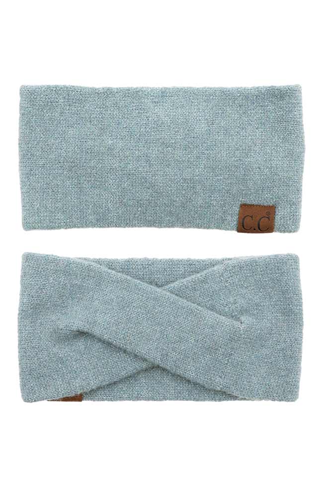 C.C Soft Recycled Fine Yarn Cuff Headwrap Earmuffs