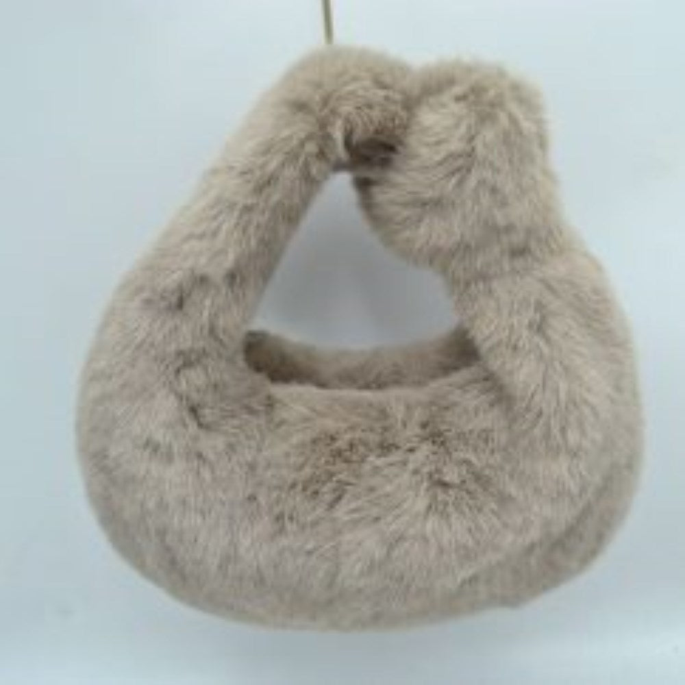 Structured Shoulder Bag with Long Double Straps and Clasp