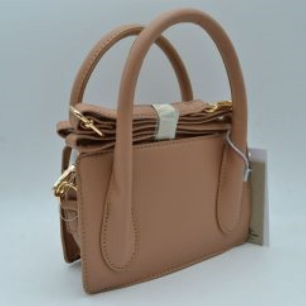 Structured Top Handle Handbag with Minimalist Design