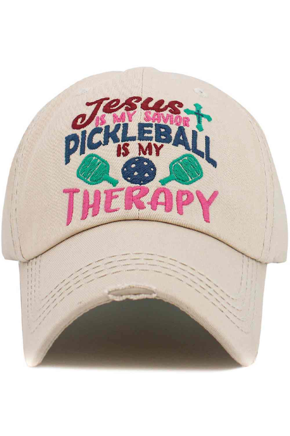 JESUS IS MY SAVIOR PICKLEBALL Vintage Baseball Cap