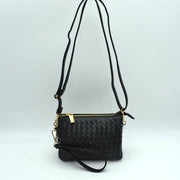 Woven 2-in-1 Crossbody Bag and Wristlet Clutch