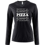 Pizza Pizza Pizza Pizza Pizza Tapered Long Sleeve Hoodie