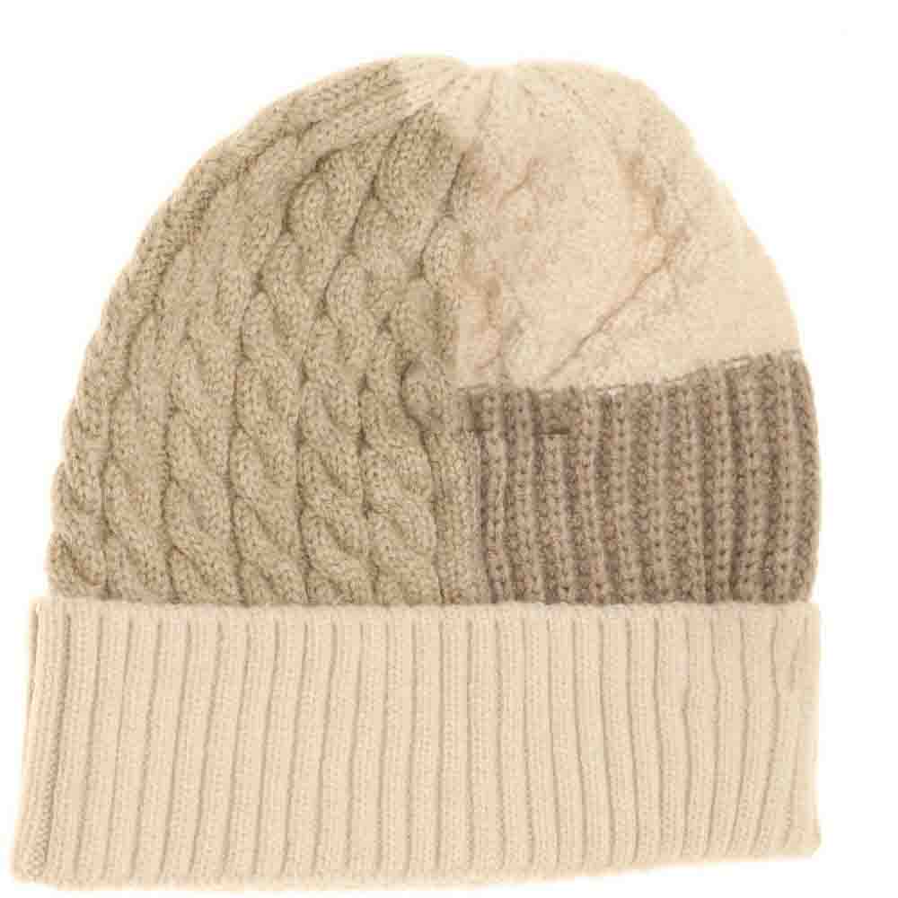 Tri-Color Cuff C.C Beanie