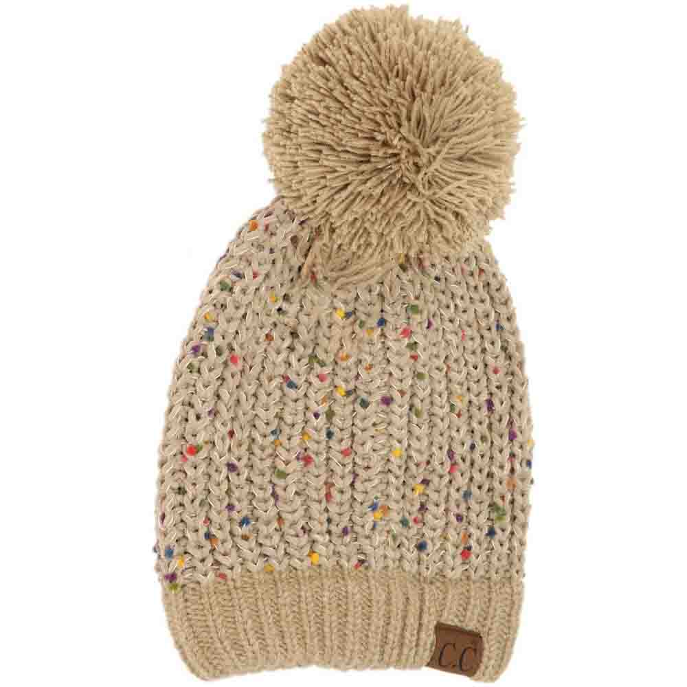 Chenille Confetti Pom C.C Beanie