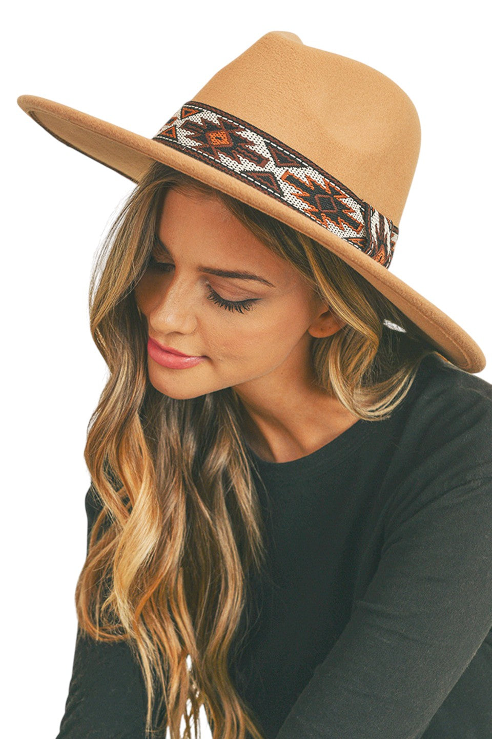 Tribal Band Panama Hat