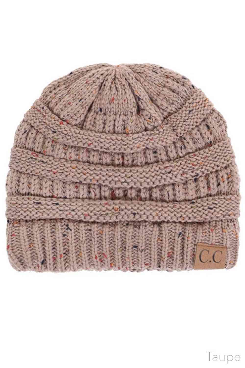 C.C Confetti Cable Knit Beanie