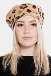 Leopard Stretchy Beret