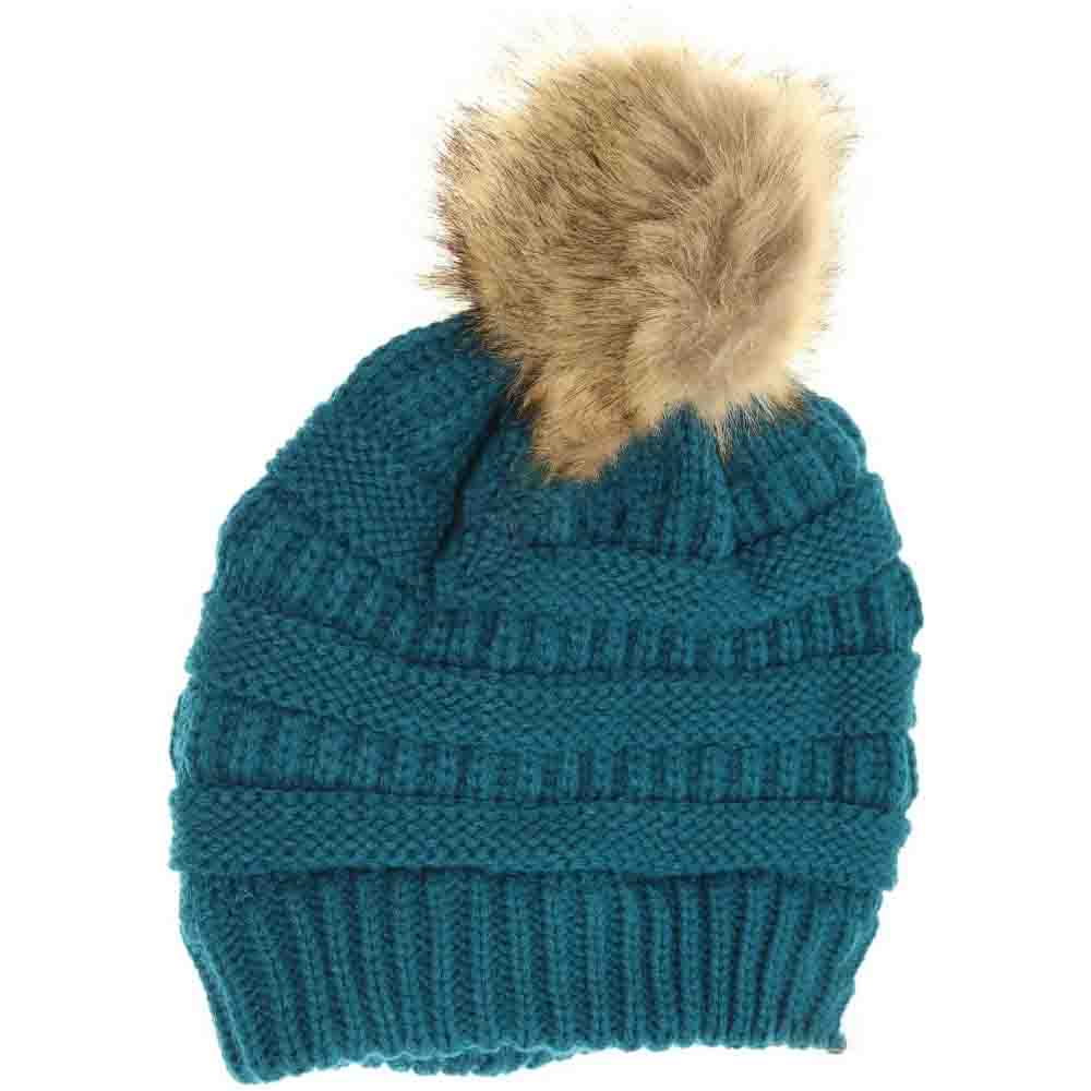 Fur Pom C.C Beanie