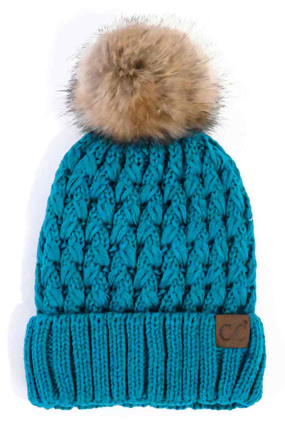 C.C Lattice Crossover Stitch Beanie