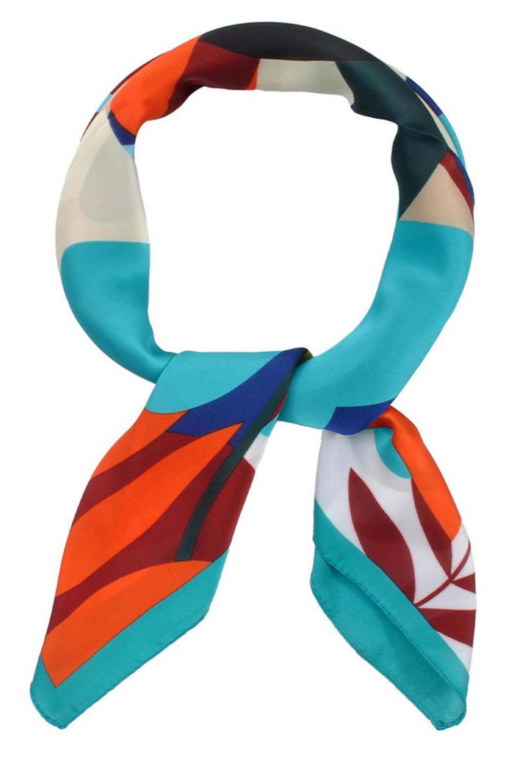 Floral Illustrated Print Bandana Summer Scarf