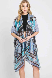 Geometric Boho Print Kimono