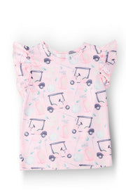 Tee Time S/S Ruffle Tee