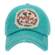 As A Mother Message Vintage Baseball Cap