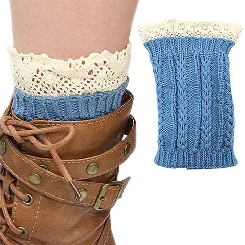 Medium Large Cutie Pie Acrylic Leg Warmer Boot Topper