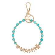 Mama Message Heart Bear Pointed Precious Key Chain Bracelet