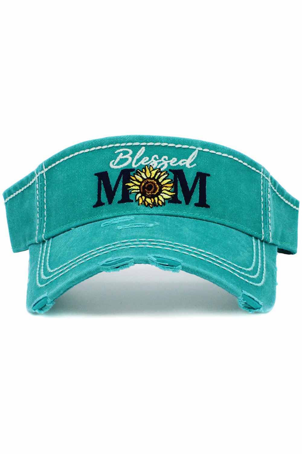 BLESSED MOM VINTAGE VISOR CAP
