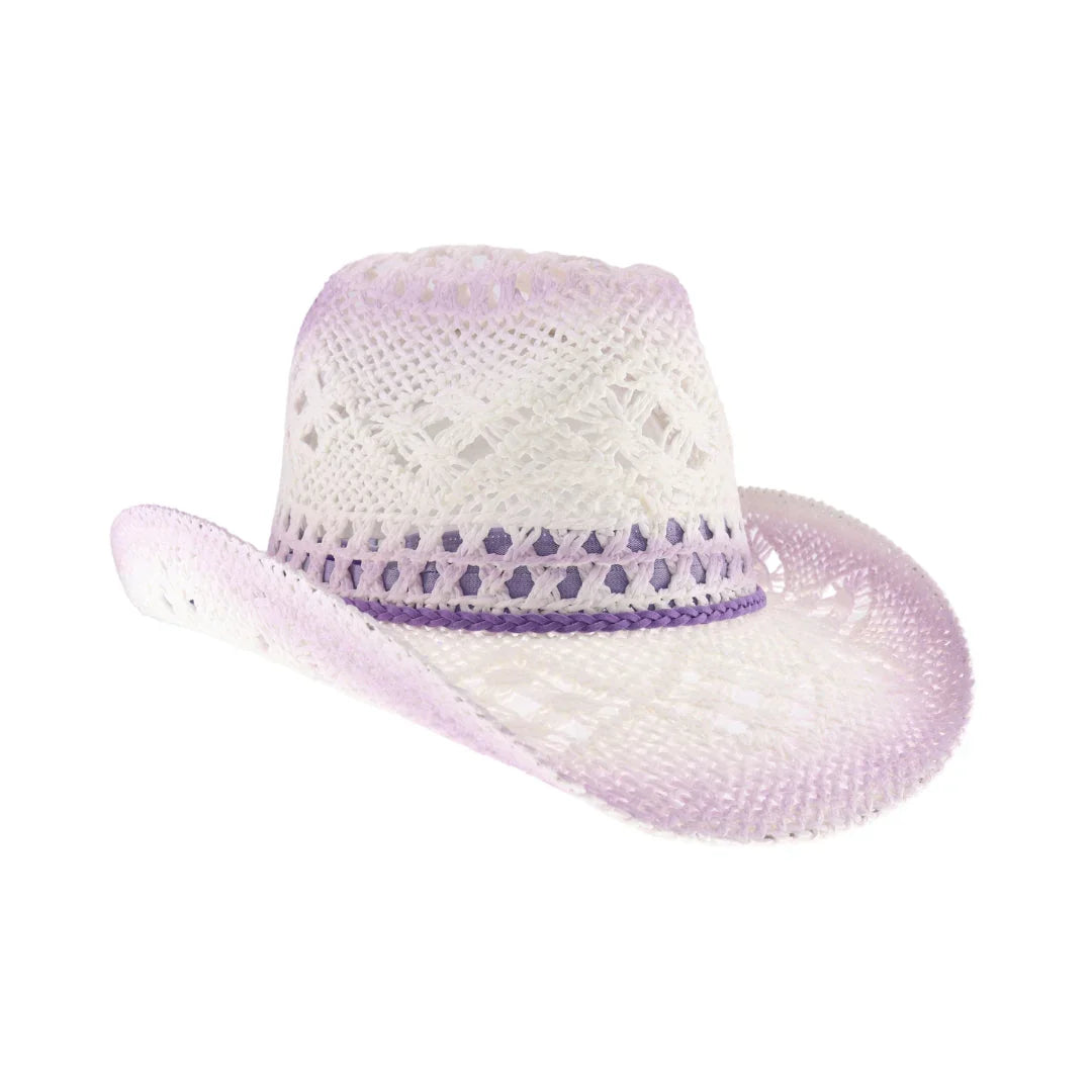 C.C Ombre Open Weave Cowboy Hat