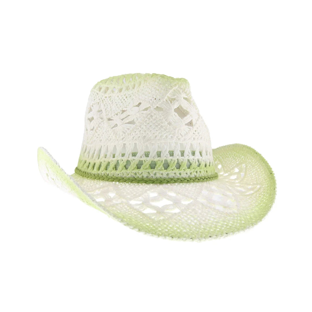 C.C Ombre Open Weave Cowboy Hat