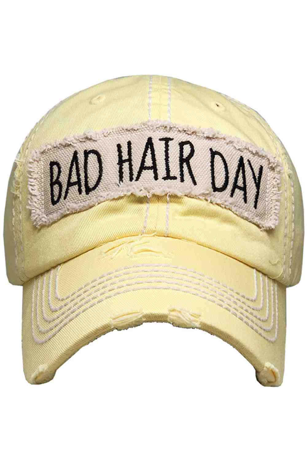 BAD HAIR DAY Washed Vintage Baseball Cap