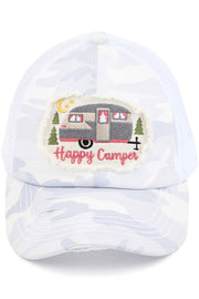 C.C HAPPY CAMPER PATCH VINTAGE PONY CAP