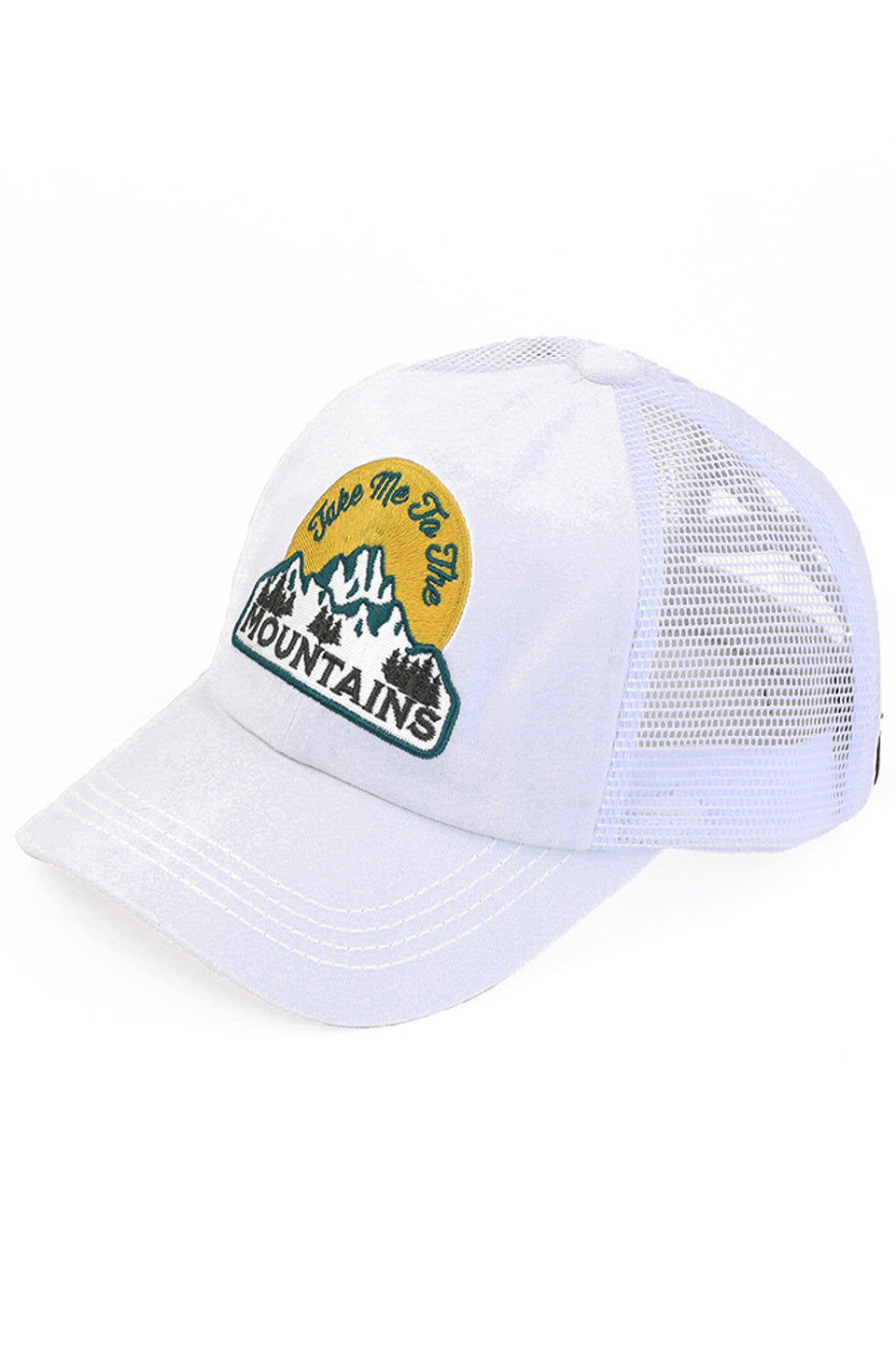 C.C TAKE ME TO THE MOUNTAINS Patch Pony Cap