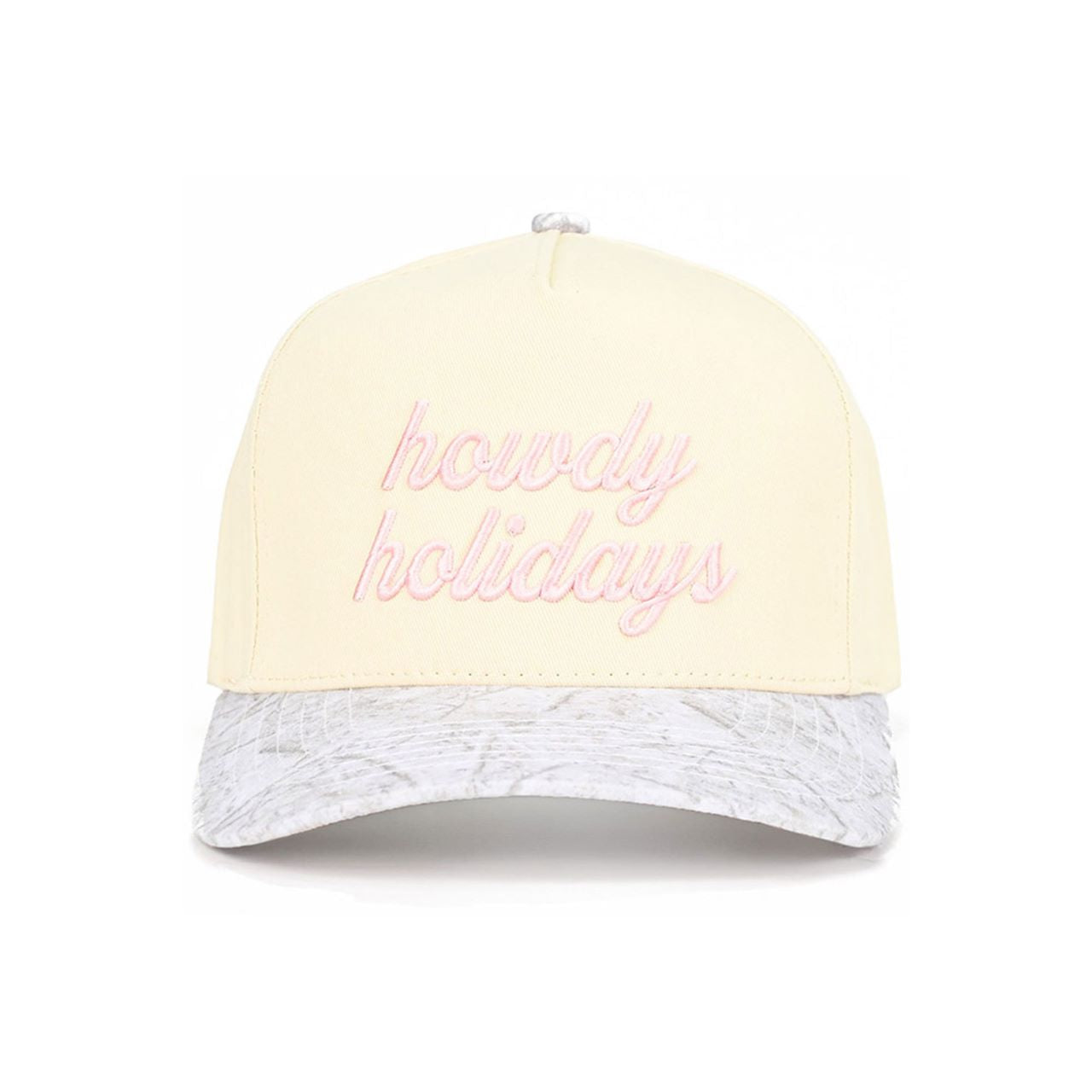 C.C HOWDY HOLIDAYS Letter Embroidered Christmas Theme Trucker Hat Baseball Cap
