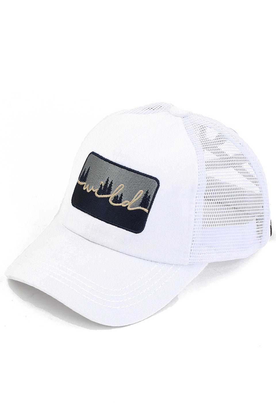 C.C Wild Patch Criss-Cross Pony Cap