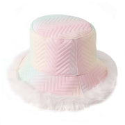 Faux Fur Trimmed Bucket Hat