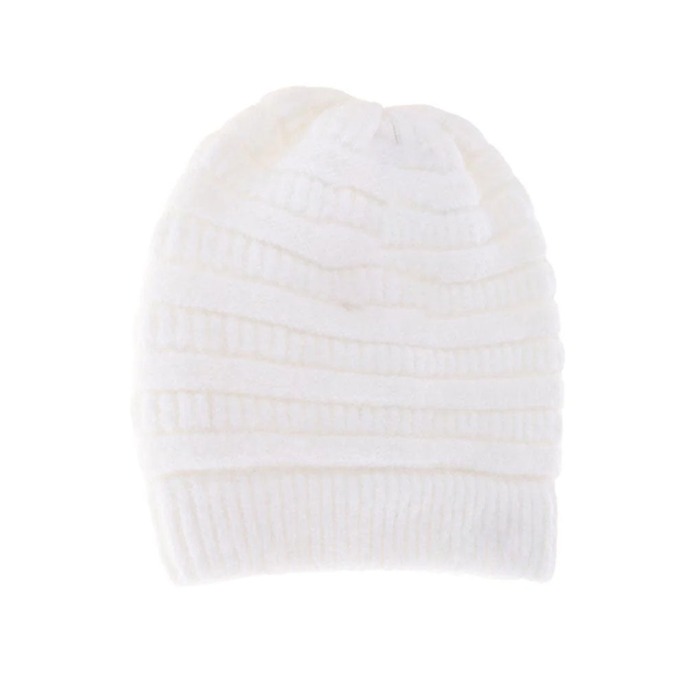 Fuzzy Lined Mixed Soft Yarn C.C Beanie