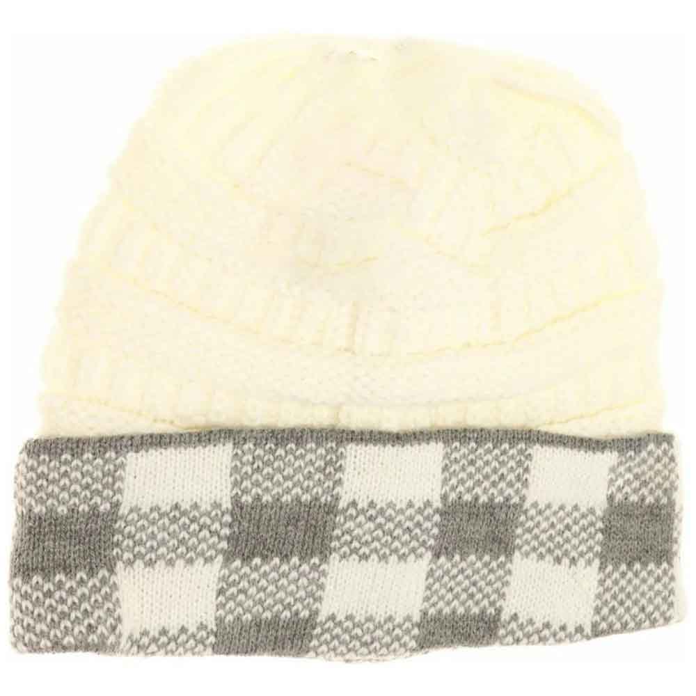 Buffalo Check C.C Beanie Tail