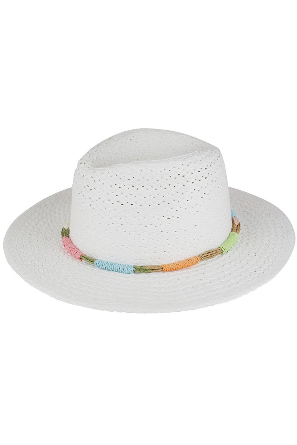 Multi Colors Straw Band Straw Hat