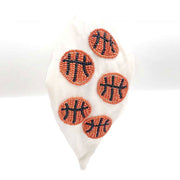Seed Beaded Basketball Burnout Knot Headband