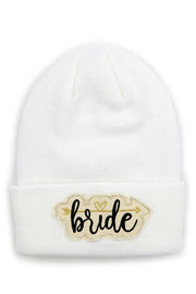 C.C Bribe Patch Knit Cuffed Beanie