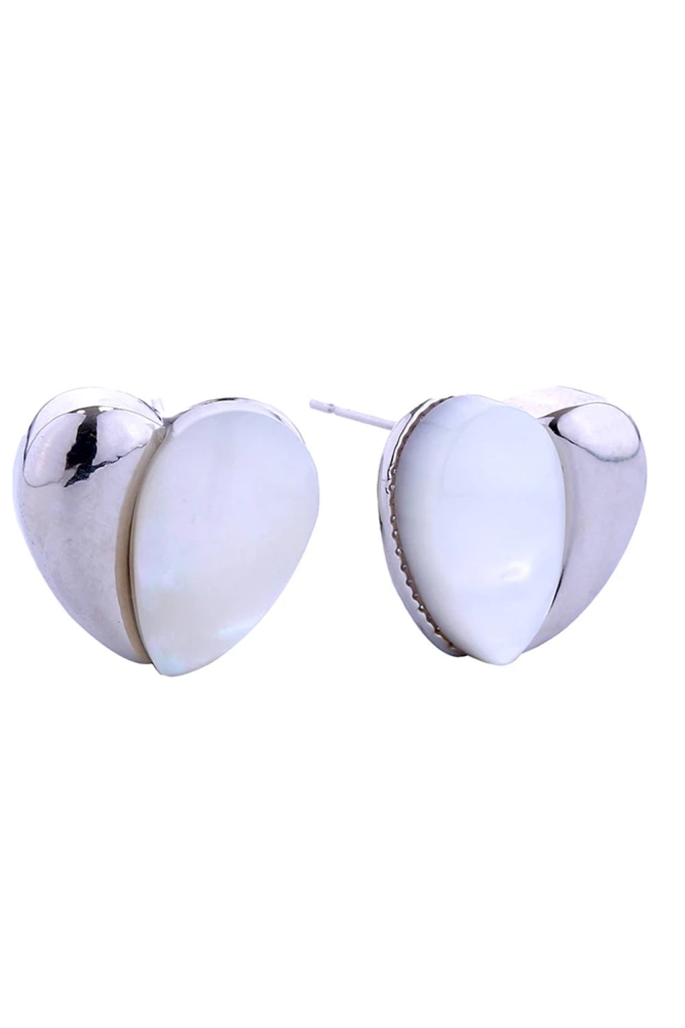 14K Abstract Heart Post Earring