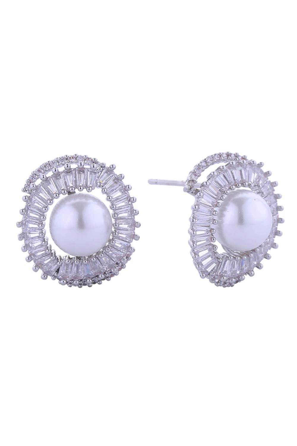14K Radiant Pearl Post Earrings