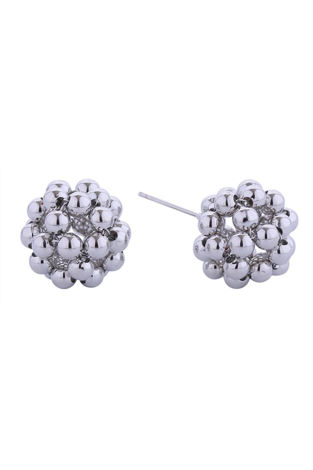 14K Cluster Balls Post Earring