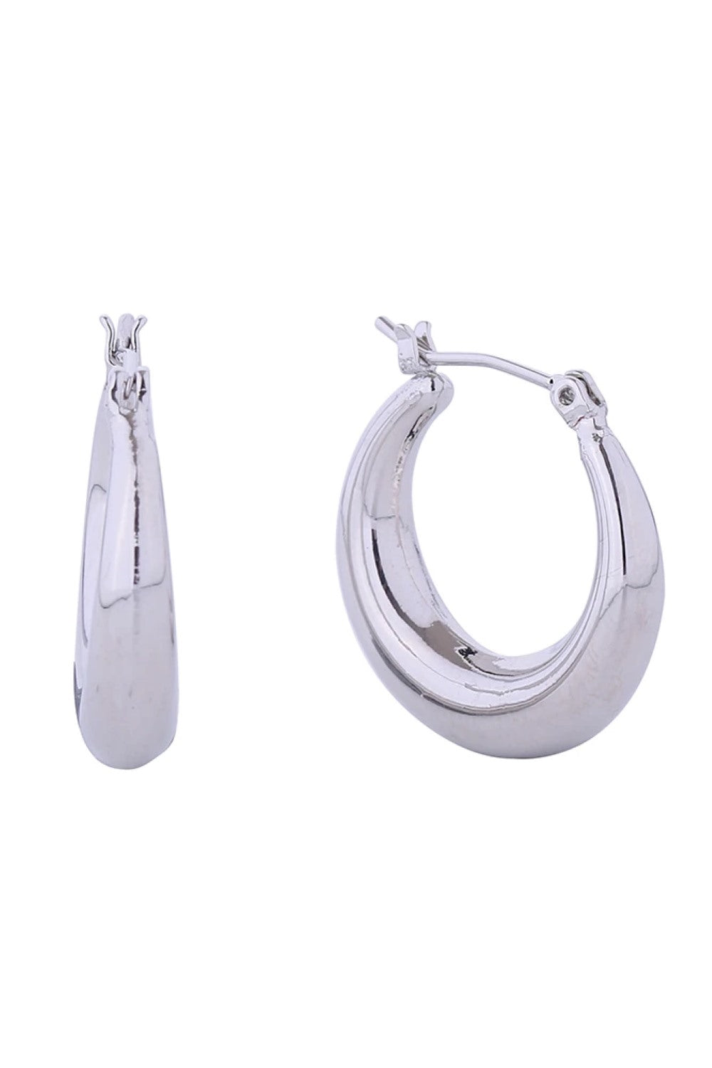 14K Daily Hoop Pincatch Earrings