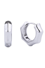 14K Dipped Huggie Hoop Brass Earring